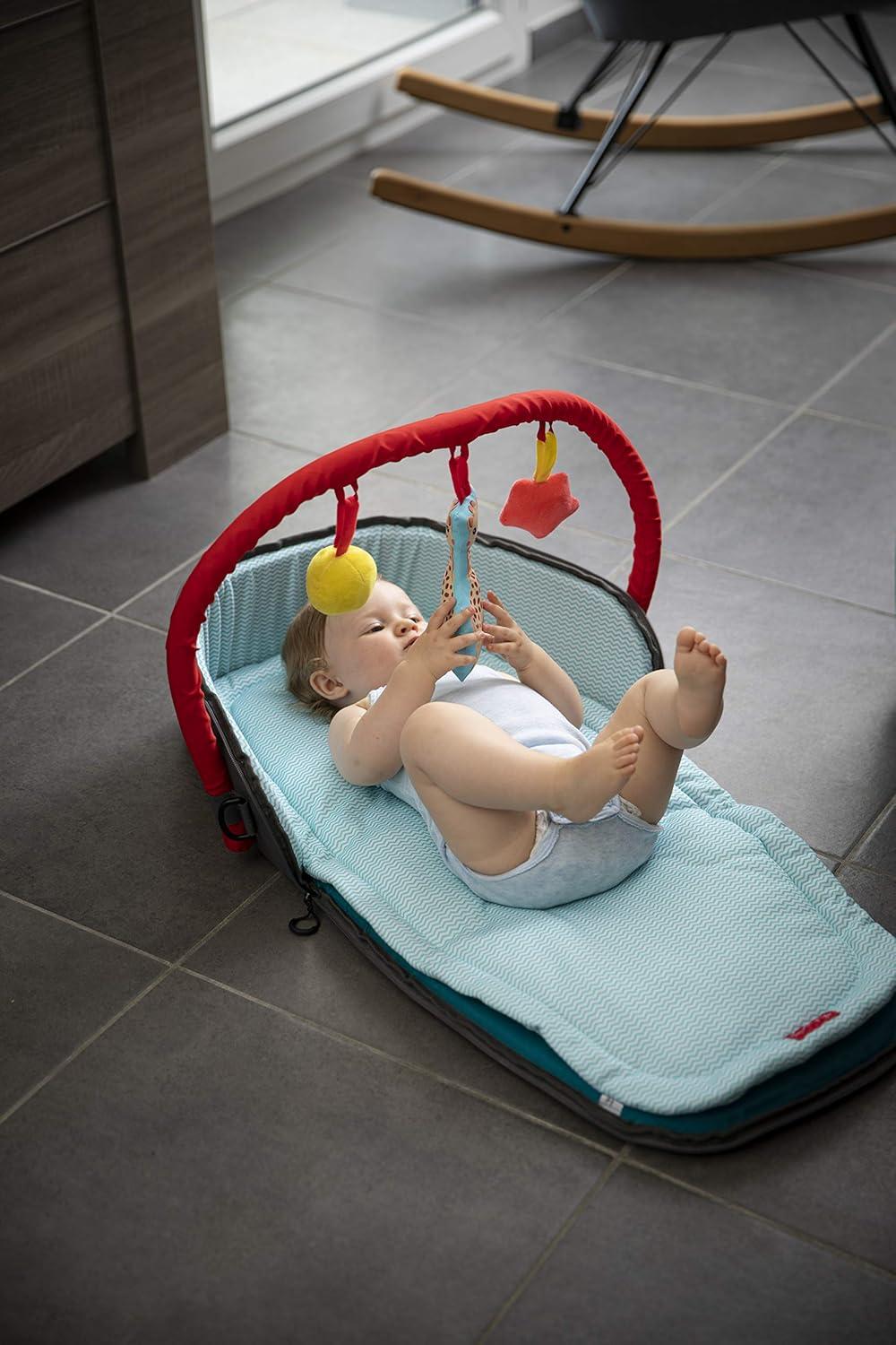 imageSophie la Girafe Tapis dveil avec Arche dactivits et Sac de Transport 240126