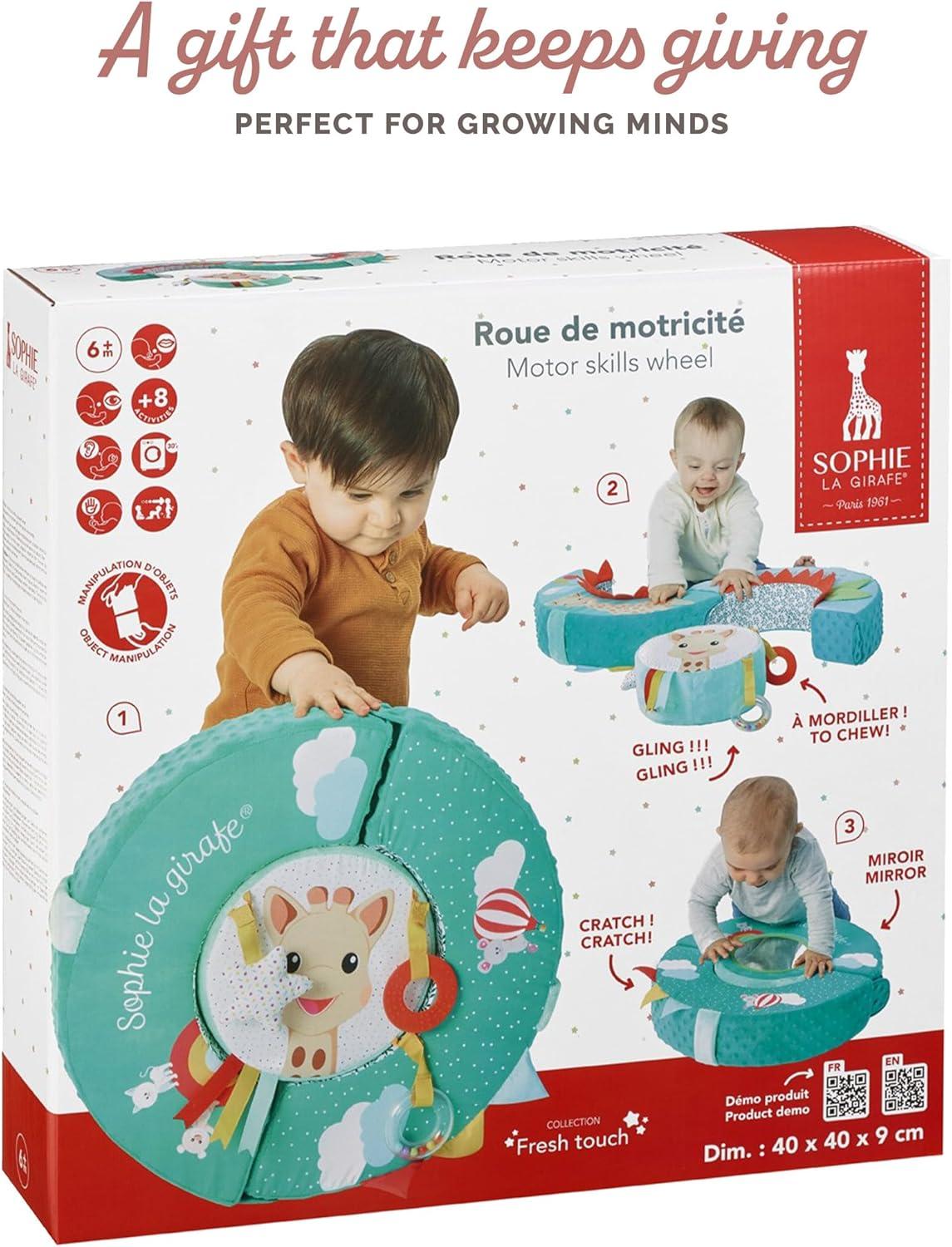 imageSophie la Girafe Roue de motricit Dcouverte des textures et activits deveil ds 6 mois et Developpe les sens de bb