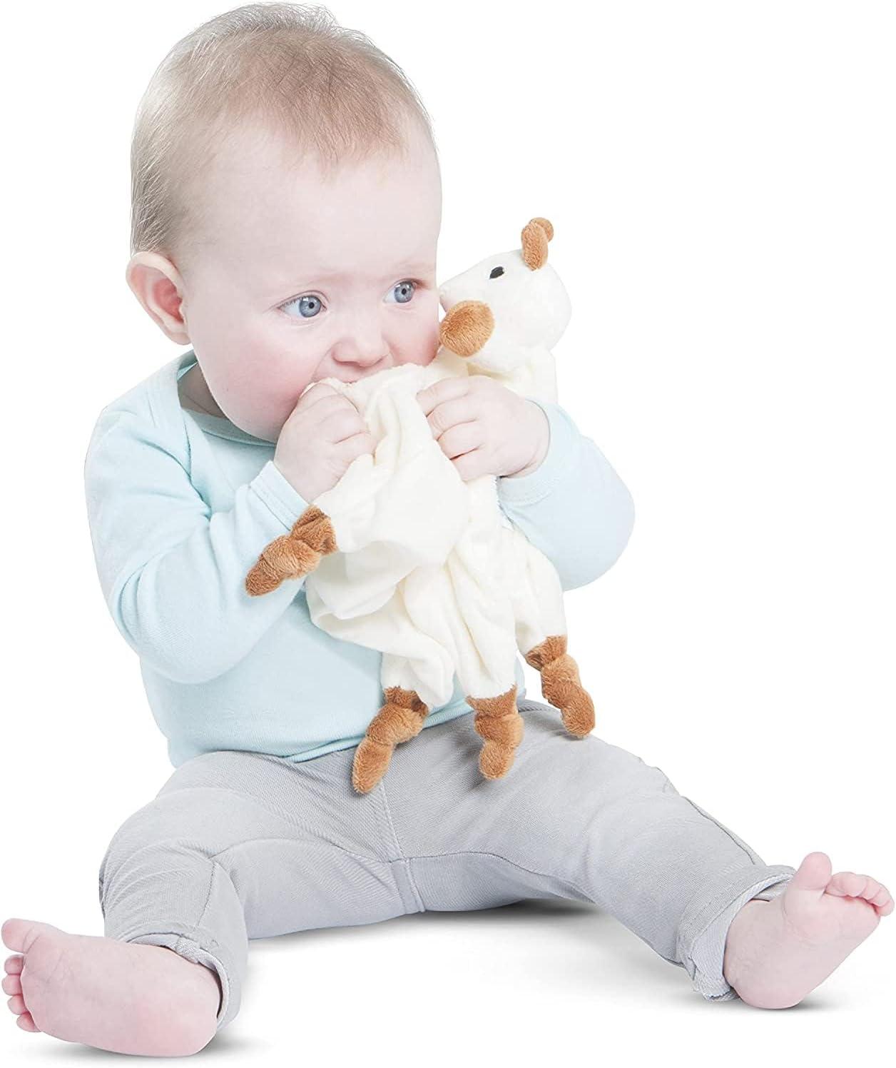 imageSophie la Girafe Caoutchouc Doudou avec attache sucette Blanc et BeigeSimple