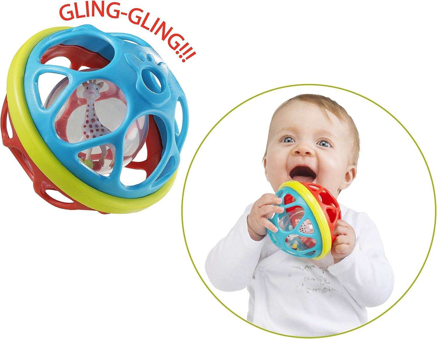 imageSophie la Girafe Coffret dEveil pour Bb Jouet dEveil Dveloppe les sens de bb LOue le toucher lOdorat la Vue et le Gout