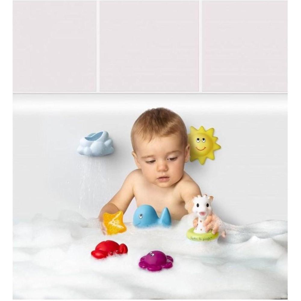 imageSophie la Girafe Le Monde Marin avec Sophie la Girafe Jouet de Bain Coffret de 7 Pices Jouet dEveilMulticolore