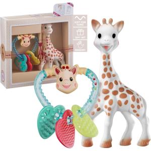 Coffret naissance prêt à offrir Sophie la girafe et hochet coeur – Vulli(multicolor)