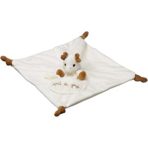 Sophie la Girafe – Caoutchouc Doudou avec attache sucette, Blanc et Beige(Simple)